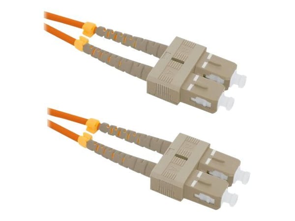 Qoltec - Koblingskabel - SC/UPC-multimodus (hann) til SC/UPC-multimodus (hann) - 5 m - fiberoptisk - dupleks - 50 / 125 mikroner - OM2 - halogenfri...