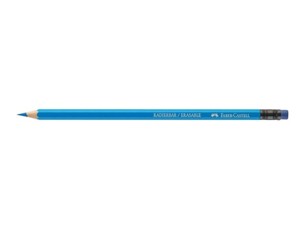 Farveblyant Faber-Castell Red Line 12 stk. ass. farver med viskelæder