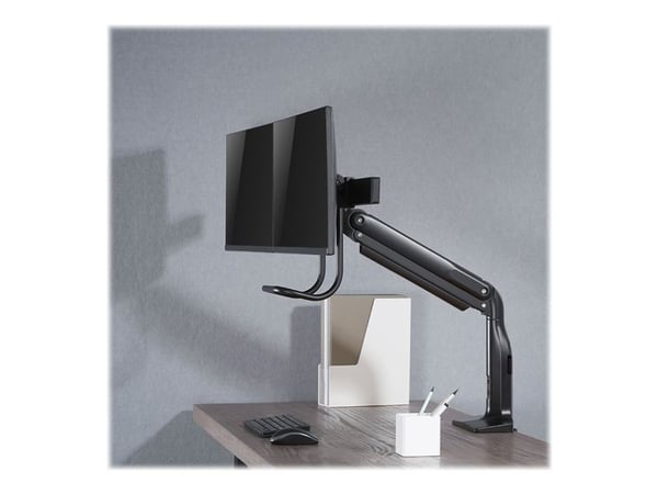HAGOR HA - Monteringssett (skrivebordsmontering, klemme, screw mount) - for 2 LCD-skjermer - svart - skjermstørrelse: 17"-32"