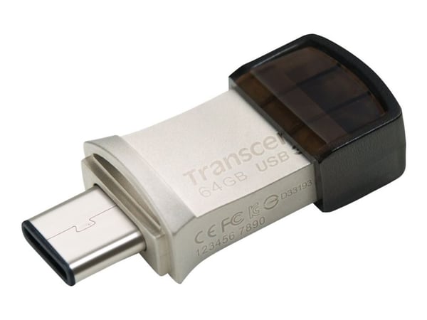 Transcend JetFlash 890 - USB-flashstasjon - 64 GB - USB 3.1