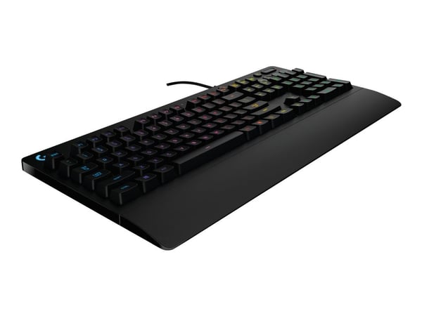Logitech G G213 Prodigy, Täysikokoinen (100 %), Langallinen, USB, QWERTY, RGB LED, Musta