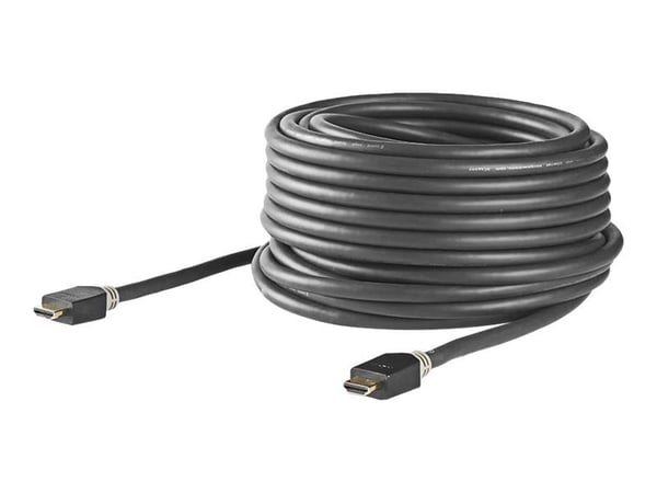 Nedis - HDMI-kabel med Ethernet - HDMI hann til HDMI hann - 10 m - skjermet - antrasitt - rund