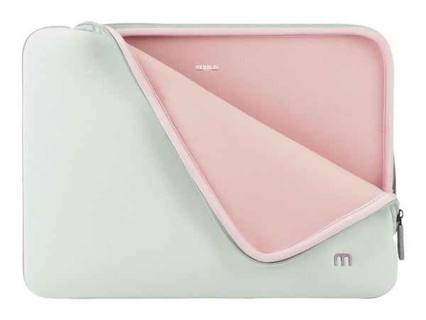 Mobilis Skin - Fodral för bärbar dator - 14" - 16" - pärlgrå, powder pink