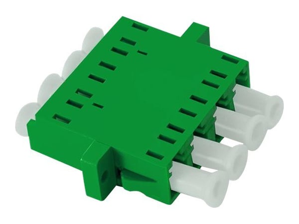 Qoltec Quad - Kopplingsdon för nätverk - LC/APC enkelläge (hona) till LC/APC enkelläge (hona) - fiberoptisk