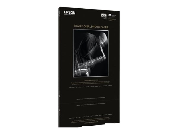 Epson Traditional Photo Paper - A2 (420 x 594 mm) - 330 g/m² - 25 ark fotopapir - for SureColor P5000, P800, SC-P10000, P20000, P5000, P7500, P900,...