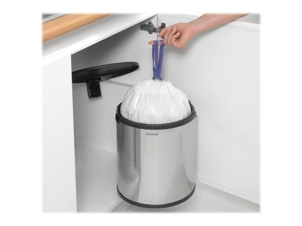 Brabantia 418181, 10 L, Pyöreä, Terästä, Musta, Hopea, Ohje, 30,2 cm