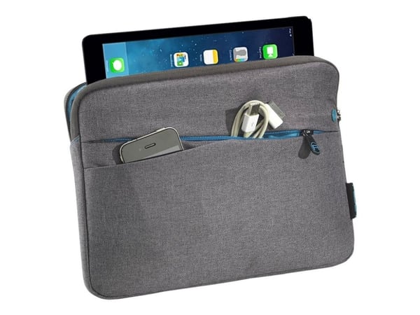 PEDEA Fashion - Eske for nettbrett - nylon - grå - 12.9" - for Apple 12.9-inch iPad Pro (1. generasjon, 2. generasjon) PEDEA Fashion - Eske for nettbrett - nylon - grå - 12.9" - for Apple 12.9-inch iPad Pro (1. generasjon, 2. generasjon)