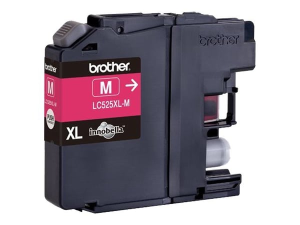 Brother LC525XLM, Korkea (XL) värintuotto, Magenta, Väriainepohjainen muste