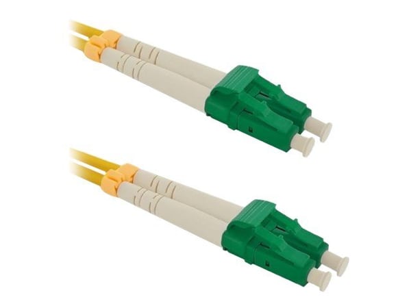 Qoltec - Koblingskabel - LC/APC-enkeltmodus (hann) til LC/APC-enkeltmodus (hann) - 2 m - fiberoptisk - dupleks - 9 / 125 micron - G.652D - halogenf...
