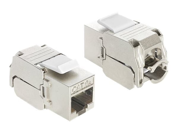 Delock Keystone-moduuli - Modulaarinen insertti - CAT 6a - STP - RJ-45 (24 kpl) - P/N: 43277, 43278, 43280, 86211 varten