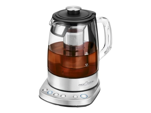 ProfiCook PC-WKS 1167G - Telaver/kedel - 1,5 litraa - 2,2 kW - rustfrit stål/glas