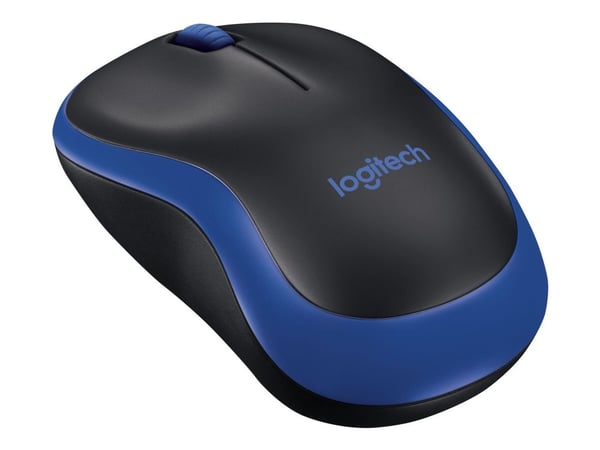 Logitech M185 - Mus - optinen - trådløs - 2,4 GHz - trådløs modtager (USB) - blå
