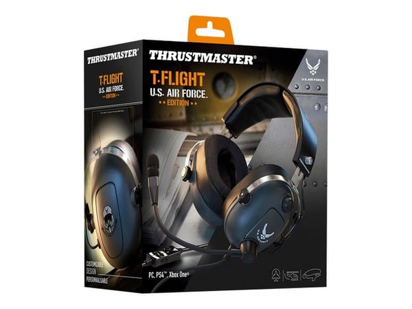 ThrustMaster T.Flight - U.S. Air Force Edition - hodesett - full størrelse - kablet - 3,5 mm jakk - lydisolerende