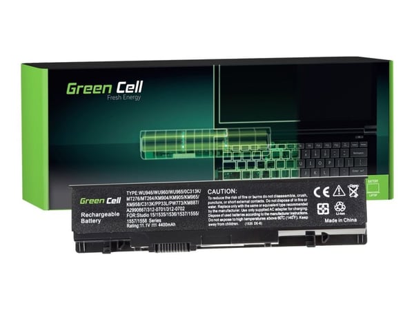 Green Cell DE07, Akku, DELL, Studio 15 1535 1536 1537 1550 1555 1558