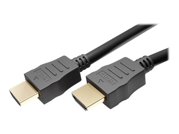 Wentronic goobay - Høyhastighets HDMI med Ethernet-kabel - HDMI (M) til HDMI (M) - 1,5 m - svart - rund, 8K-støtte (41083)