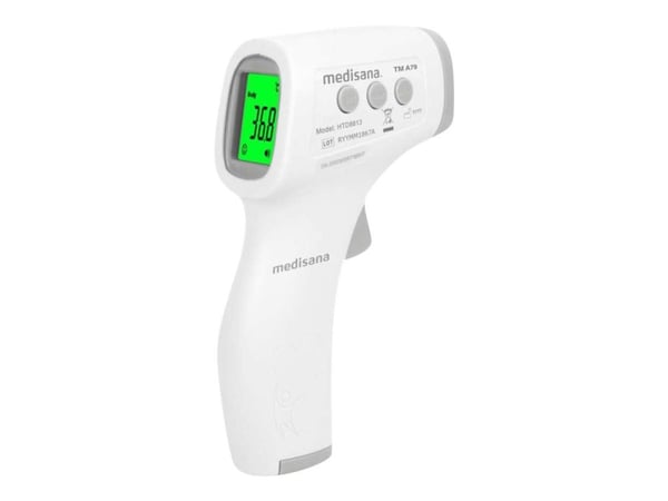 Medisana TM A79, Kaukolämpömittari, Harmaa, Valkoinen, Universaali, Painikkeet, °C,°F, Ruumiinlämpötila, Pintalämpötila