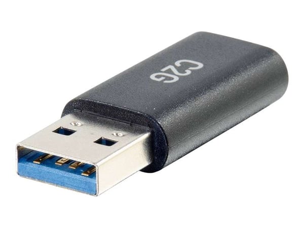 C2G USB C to USB Adapter - SuperSpeed USB Adapter - 5Gbps - F/M - USB-adapter - USB-C (hona) vändbar till USB typ A (hane) - USB 3.0 - formpressad ...