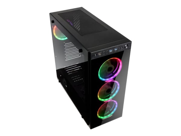 Kolink Horizon RGB - Tower - ATX - sidepanel med vindu - ingen strømforsyning (ATX) - svart