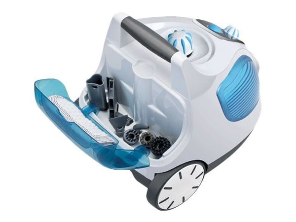 Thomas VAPORO Buggy - Damprenser - kanister - uten pose - hvit/lyseblå