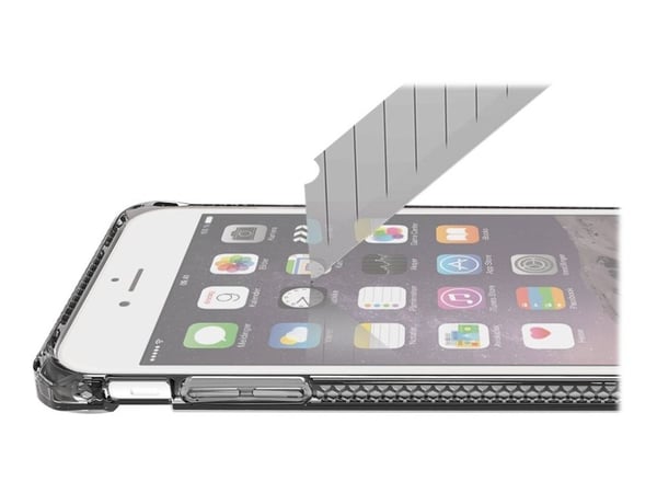 ITSKINS Spectrum360 - Bagsidecover til mobiltelefon - termoplastisk polyuretan (TPU) - sort - for Apple iPhone 6 Plus, 6s Plus