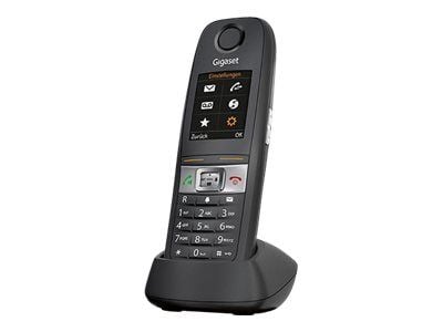 Gigaset E630HX - Trådløst ekstra håndsett med anrops-ID - DECT\GAP - SIP, RTP - svart Gigaset E630HX - Trådløst ekstra håndsett med anrops-ID - DECT\GAP - SIP, RTP - svart