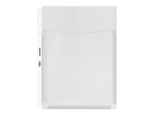 HETZEL brosjyreholder med foldelomme, A4, PVC, 0,18 mm kornet, åpen topp, med påsveiset 2-3 DIN A4-lomme for (22679490)