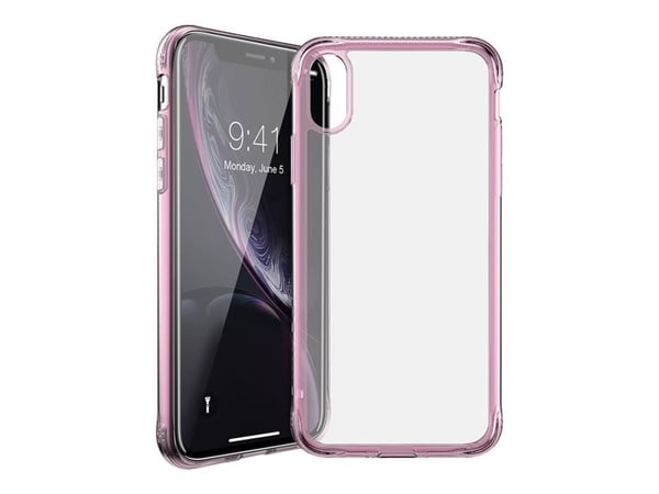 ITSKINS NANO // ICE - Baksidedeksel for mobiltelefon - polykarbonat, termoplast-polyuretan (TPU) - gjennomsiktig, Lys lyserød - for Apple iPhone XR
