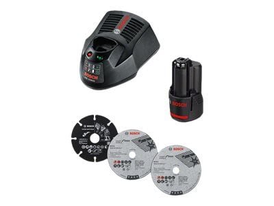 Bosch GWS 12V-76 Professional - Vinkelsliper - trådløs - 76 mm - 2 batterier - 10.8 - 12 V