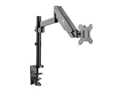 Maclean MC-775 - Monteringssett - justerbar arm - for LCD-skjerm - aluminium, stål - svart - skjermstørrelse: 13"-27" - skrivebordsmonterbar