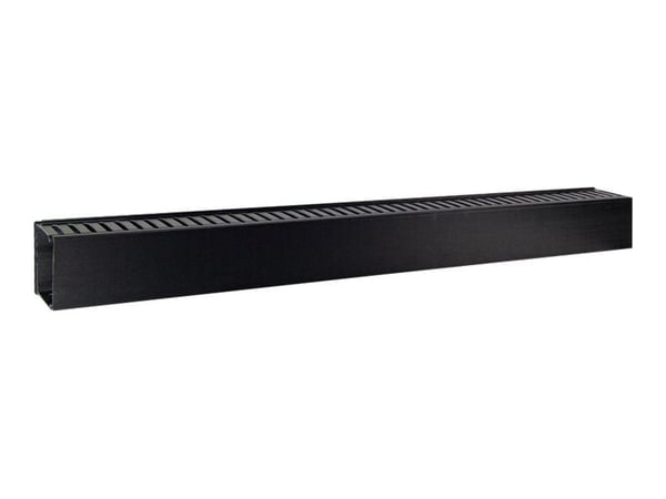 Inter-Tech - Styrekanal for rackkabel - svart, RAL 9005 - 19" (en pakke 2)