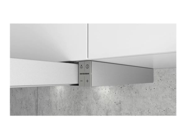 Siemens iQ300 LI64LB531 - Kåpa - teleskopisk - Fördjupning - bredd: 52.6 cm - djup: 29 cm - utsug och återcirkulering (-) - silver-metallic