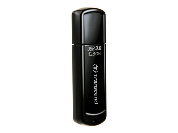 Transcend JetFlash 700 - USB flash-enhet - 128 GB - USB 3.0 - svart