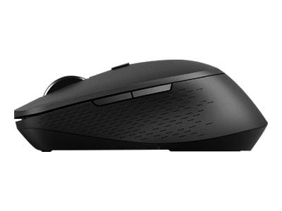 Rapoo M300 Silent - Mus - optisk - 7 knapper - trådløs - 2.4 GHz, Bluetooth 4.0, Bluetooth 3.0 - USB trådløs mottaker - mørk grå