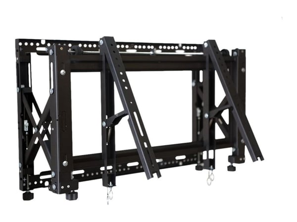EDBAK Pop-Out Universal Video - Monteringssett (veggmontering) - for LCD-skjerm - låsbar - svart - skjermstørrelse: 42"-65" - veggmonterbar