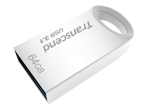 Transcend JetFlash 710 - USB flash-enhet - 64 GB - USB 3.1 - silver