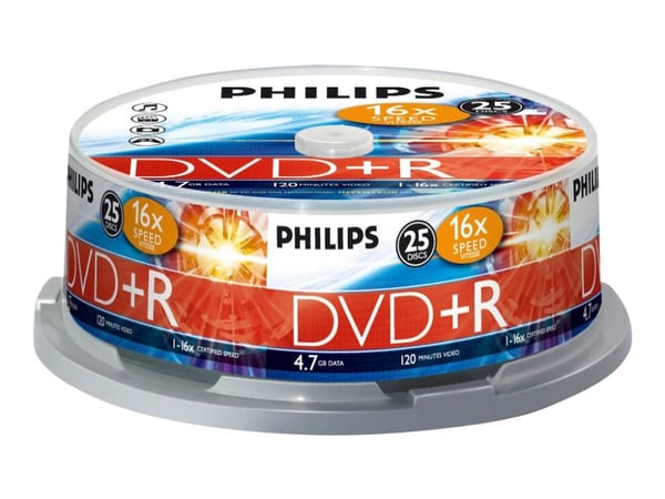 Philips DVD+R DR4S6B25F/00, DVD+R, 4,7 GB