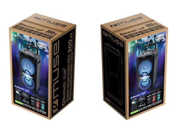 Muse M-1920 DJ - Høyttaler - for høyttaleranlegg - trådløs - NFC, Bluetooth - toveis