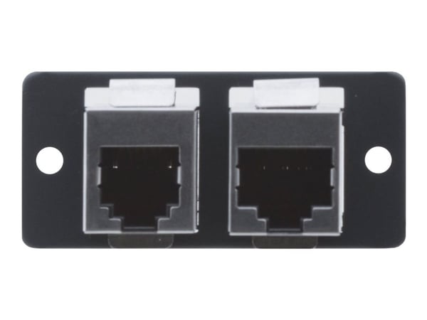 Kramer W4545 - Modulær facilitet plade snape-in - RJ-45 X 2 - hvid