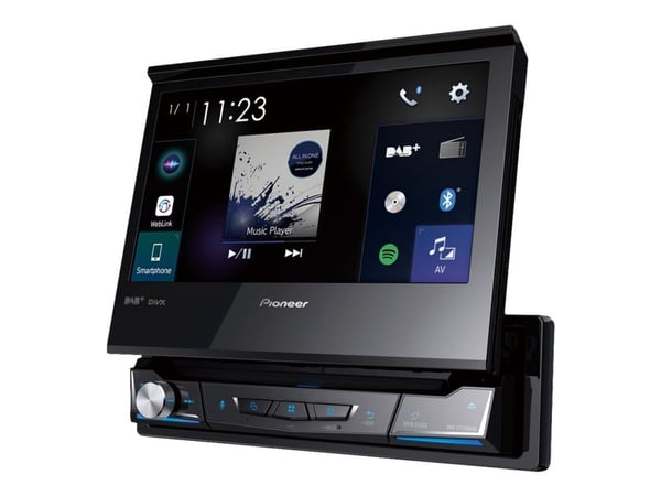 Pioneer AVH-Z7200DAB - DVD-receiver - display - 7" - berøringsskjerm - enhet i instrumentbordet - Enkelt-DIN - 50 watt x 4