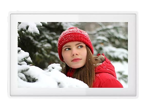 DENVER FRAMEO PFF-1021WHITE - Digital fotoramme - 16 GB - 10.1" - 1280 x 800 - hvit