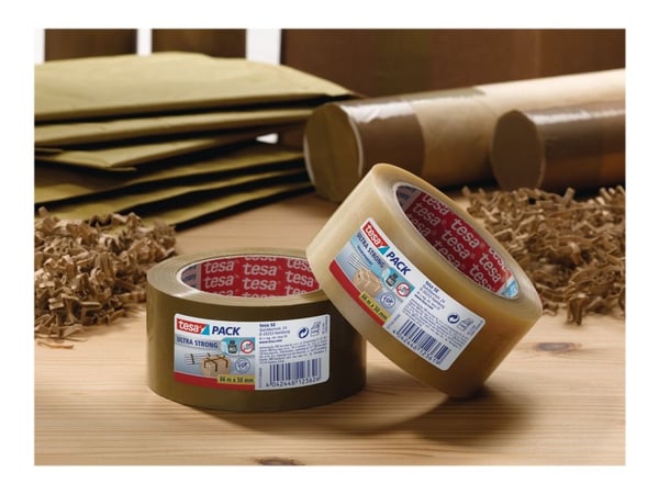 Tesapack Ultra Strong - Pakketape - 38 mm x 66 m - PVC - brun