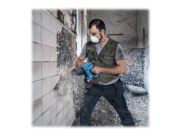 Bosch GBH 18V-21 Professional - Roterende hammer - trådløs - 3-modus - SDS-plus - 2 joule - 18 V - SOLO