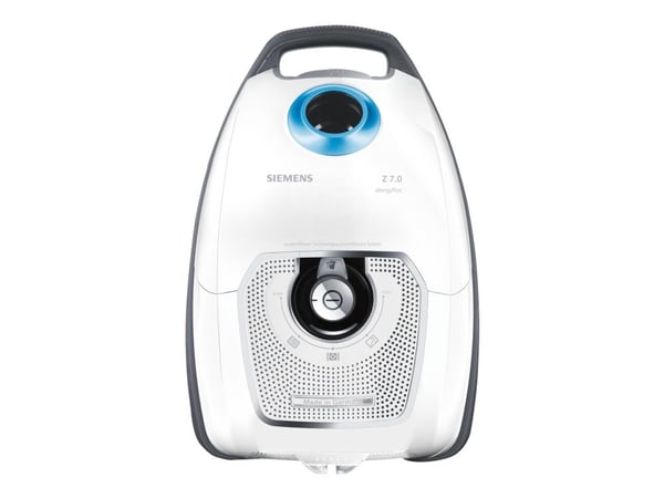 Siemens Z7.0 family allergyPlus VSZ7442S - Støvsuger - beholder - pose - hvid/sort