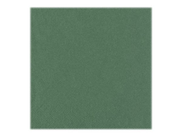 PAPSTAR - Serviett - Størrelse 33 x 33 cm - avhendbar - mørk grønn (en pakke 250)