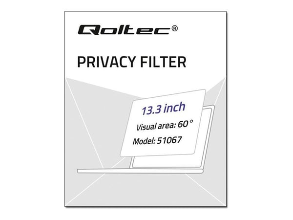 Qoltec 51067 - Notebookpersonvernsfilter - 13,3" bredde