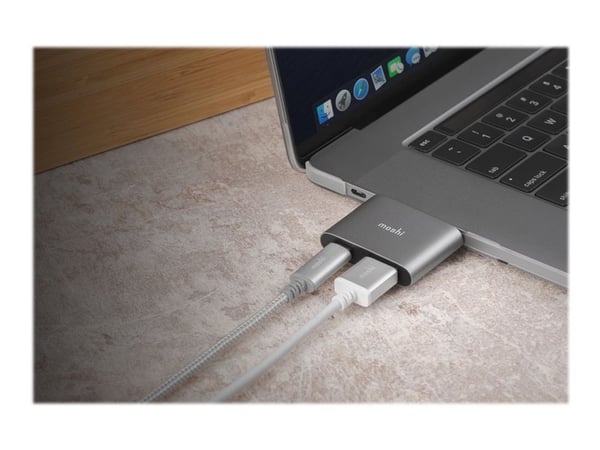 Moshi - Video adapter - USB-C hann til HDMI, USB-C hunn - støtte for Power Delivery 3.0, 4K 60Hz støtte