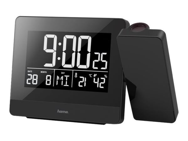 Hama Plus Charge - Alarmklokke - elektronisk - skrivebord - svart