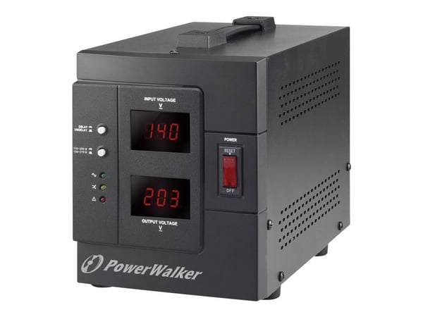 PowerWalker AVR 3000 SIV FR - Automatisk spänningsregulator - AC 230 V - 2400 Watt - 3000 VA - utgångskontakter: 2