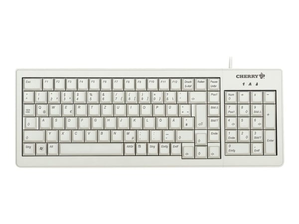 CHERRY ML5200 - Tastatur - PS/2, USB - USA - lysegrå