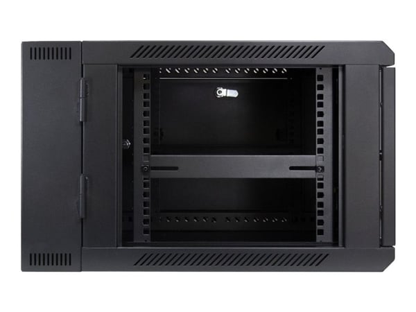 Inter-Tech SMB-6606 - Skap - veggmonterbar - svart, RAL 9005 - 6U - 19"